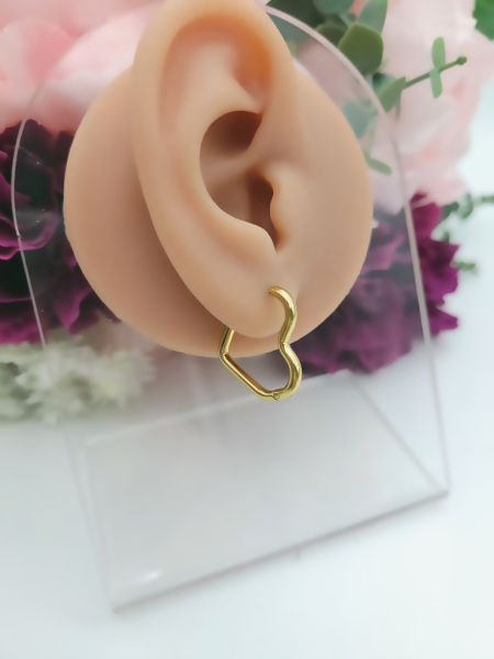 Herz Creolen Edelstahl